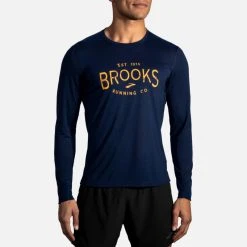 Men's Brooks Distance Graphic Long Sleeve 211319-481