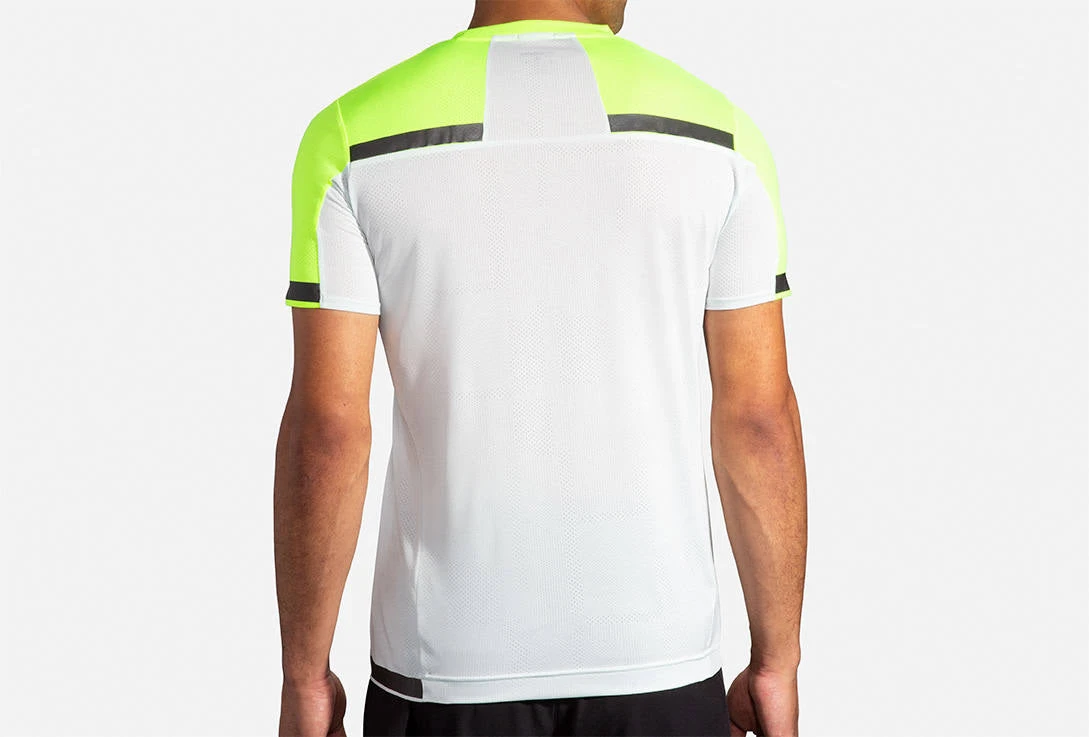 Men's Brooks Carbonite Short Sleeve Run Visible Collection 211355-052 6 Men's Brooks Carbonite Short Sleeve Run Visible Collection 211355-052 - Image 4