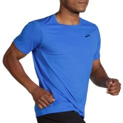 Men's Brooks Atmosphere Short Sleeve Running T-Shirt - 211383-434 -Goodr Sales Shop 211383 434 MV Atmosphere Short Sleeve