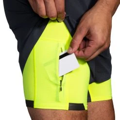 BROOKS Men's Brook Run Visible 5" 2-in-1 Short - 211405-044 -Goodr Sales Shop 211405 044 D4 Run Visible 5in 2in1 Short scaled