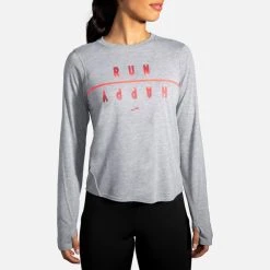 Women's Brooks Distance Graphic Long Sleeve 221468-082