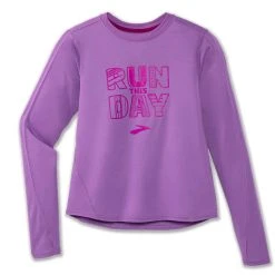 Women's Brooks Distance Graphic Long Sleeve - 221468-573
