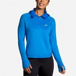 BROOKS Women's Notch Thermal Hoodie - 221502-480 -Goodr Sales Shop 221502 480 MA Notch Thermal Hoodie