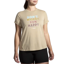 Women's Brooks Distance Graphic Short Sleeve- 221600-255