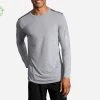 Men's Brooks Distance Long Sleeve 211212-024 -Goodr Sales Shop Distance LS green
