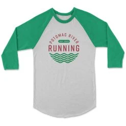 Unisex =PR= Red & Green Logo Baseball Tee - NEXT-PRRCIRCLEGRNWHT