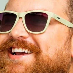 Goodr Running Sunglasses - Dawn Of A New Sage -Goodr Sales Shop ProductPageAssets DawnOfANewSageOnFaceImage 1000x jpg