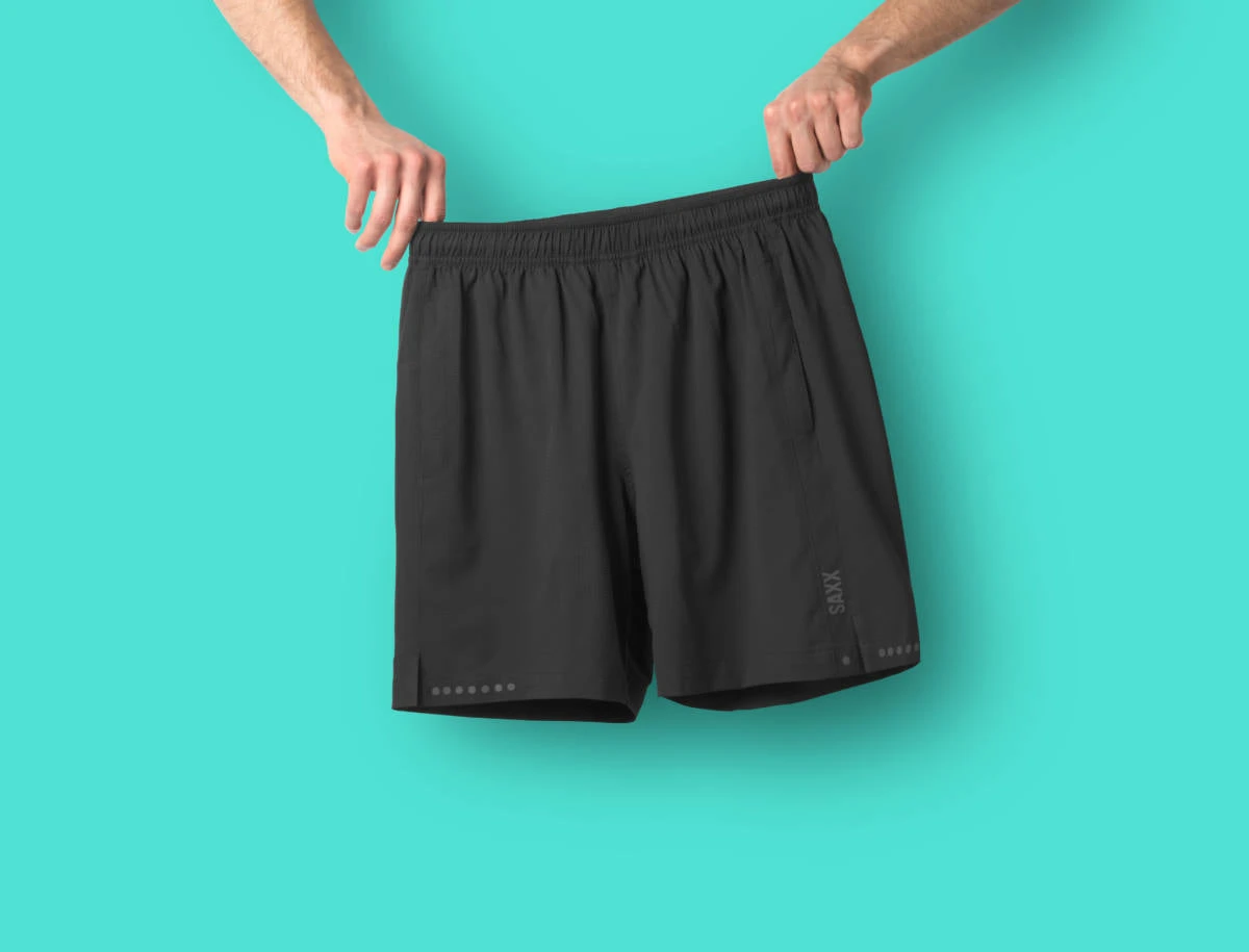 Men's SAXX Underwear Kinetic 2-in-1 7" Short SXKS27-BLK 7 Men's SAXX Underwear Kinetic 2-in-1 7" Short SXKS27-BLK - Image 5