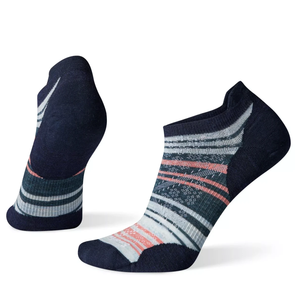 Women's Smartwool Run Zero Cushion Low Ankle Sock - SW001410-092 2 Women's Smartwool Run Zero Cushion Low Ankle Sock - SW001410-092