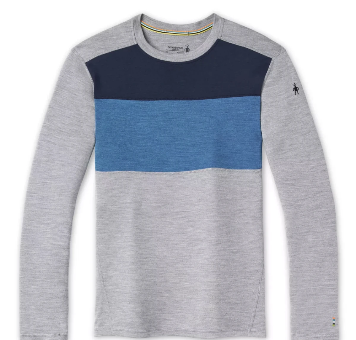 Men's Smartwool Merino 250 Base Layer Colorblock Crew - SW016353-H87 3 Men's Smartwool Merino 250 Base Layer Colorblock Crew - SW016353-H87
