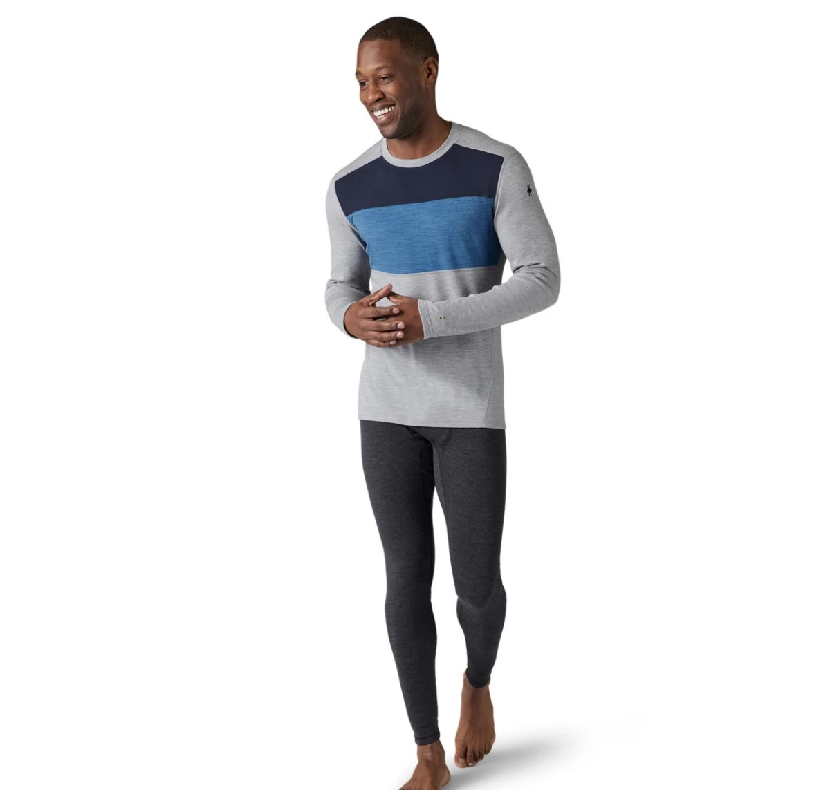 Men's Smartwool Merino 250 Base Layer Colorblock Crew - SW016353-H87 4 Men's Smartwool Merino 250 Base Layer Colorblock Crew - SW016353-H87 - Image 2