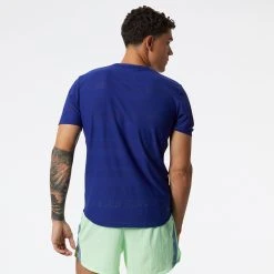 Men's New Balance Q Speed Jacquard Short Sleeve - MT13277-VBE -Goodr Sales Shop mt13277vbe 72