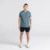 SAXX Hot Shot Short Sleeve Crew - SXSC09C-WTH -Goodr Sales Shop sxsc09c wth sxsp01l blk 2body f sp22 x1450 c679aa1e 80ce 427e b4f8 3d4009262205